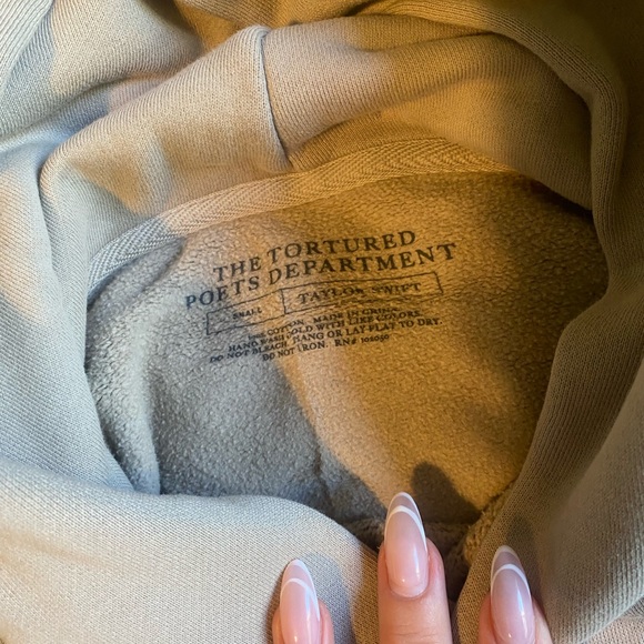 Taylor Swift TTPD Beige Hoodie - Picture 4 of 4